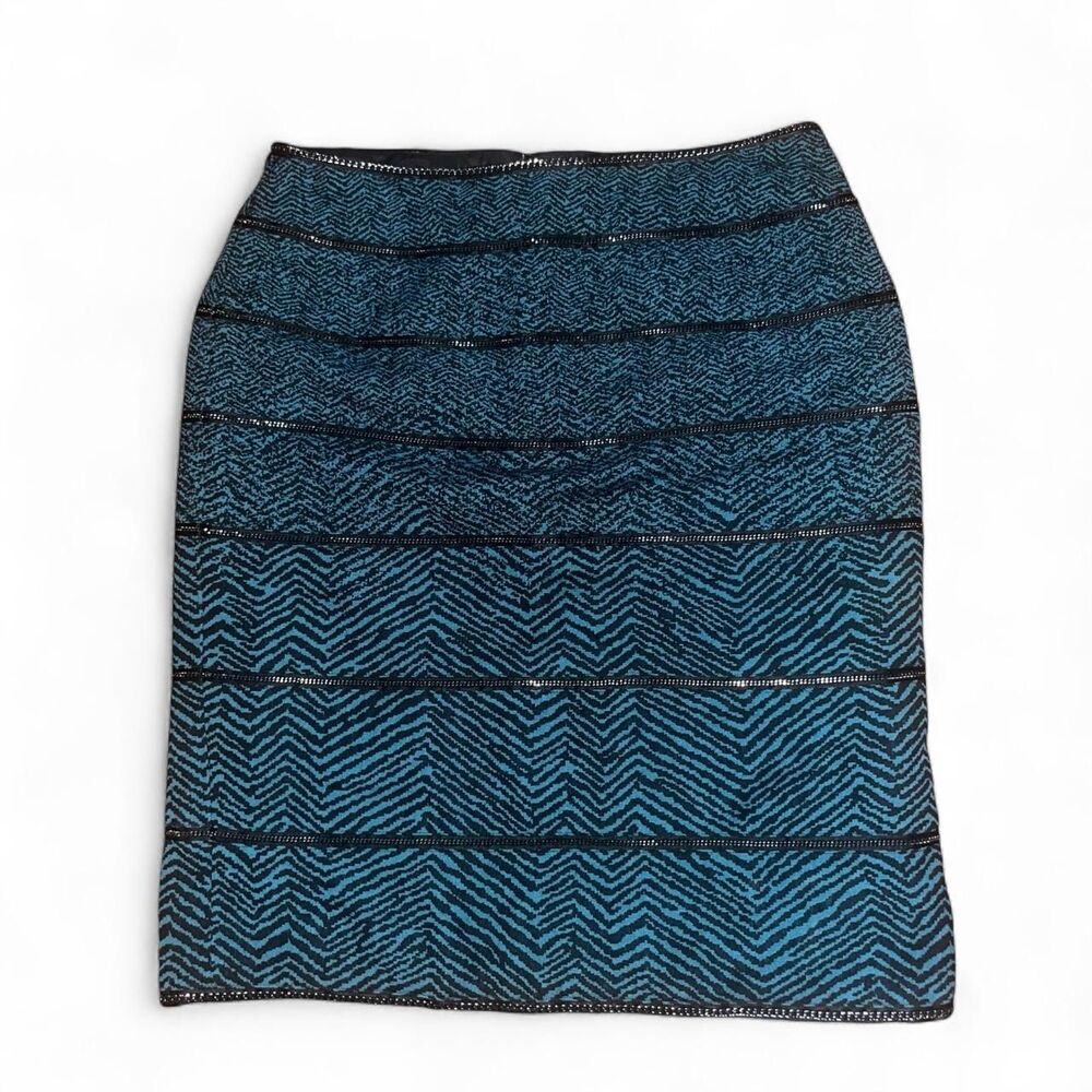 Carlisle Women's Dark Green and Black Wool Skirt SZ 6
